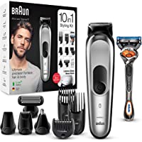 Braun MGK7220 - Recortadora 10 en 1- Máquina recortadora de barba- set de depilación corporal y cortapelos para hombre…